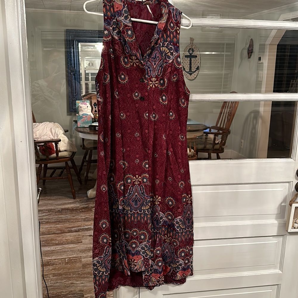 Free People Come See About Me Maxi Vest Size Size M $128 - Picture 4 of 9